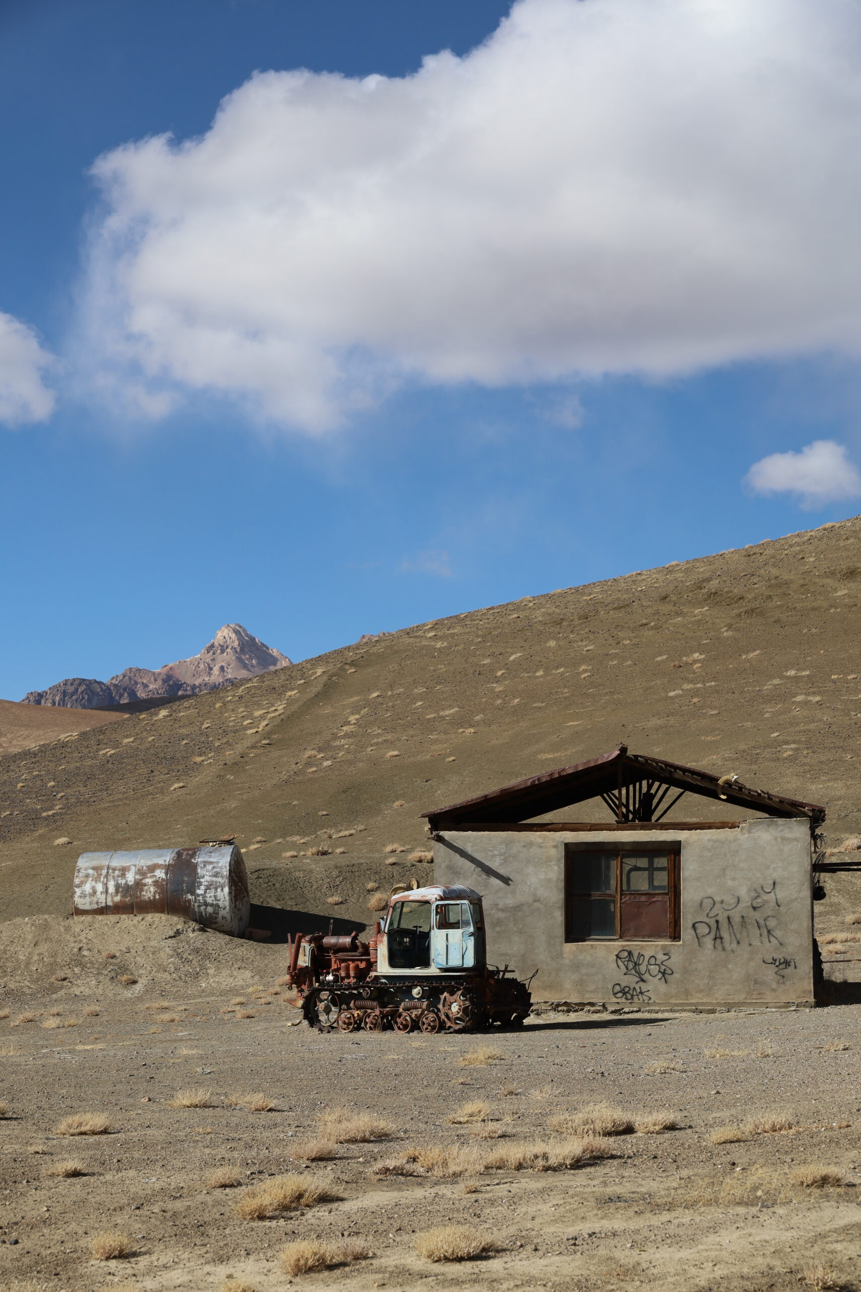 Verlaten dorp Shorbulak Observatory