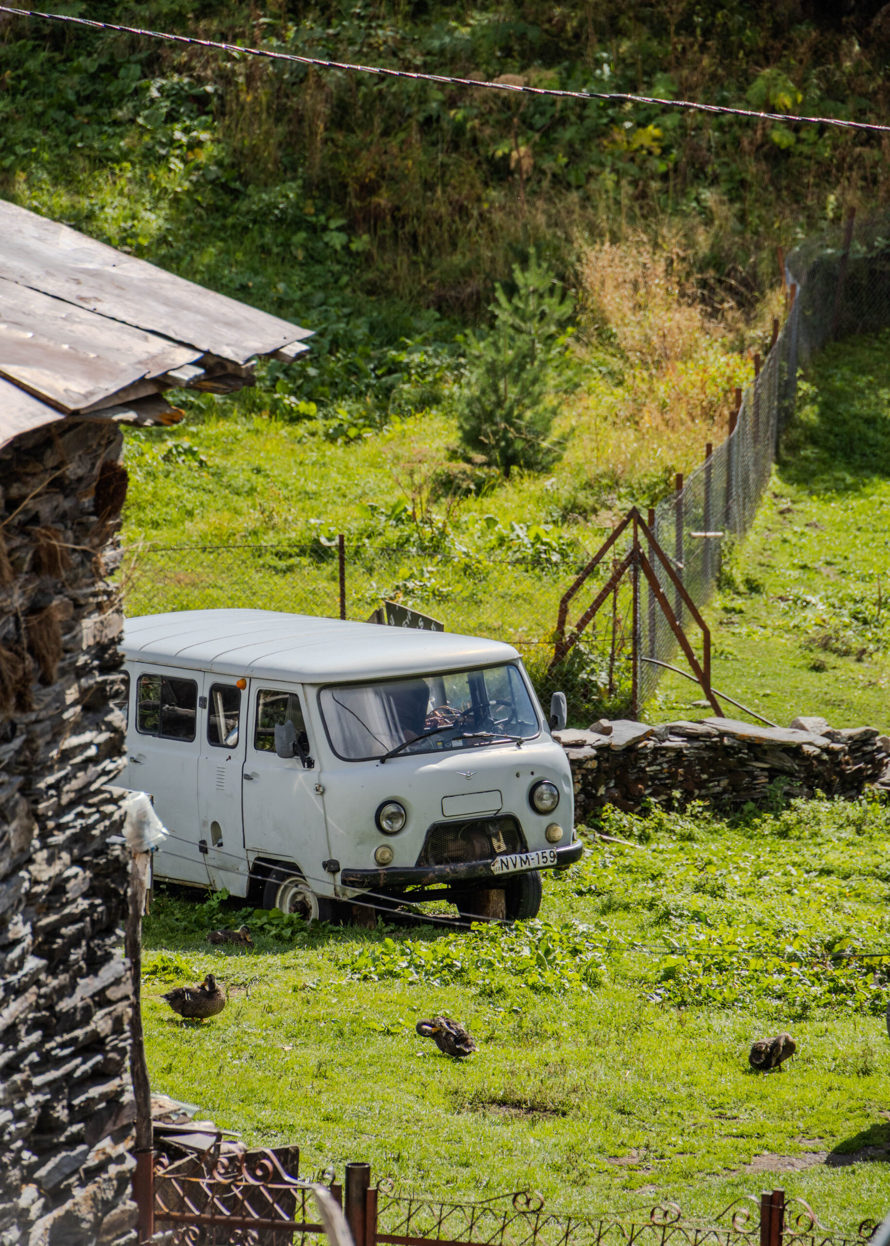 Oude sovjet wagen Svaneti