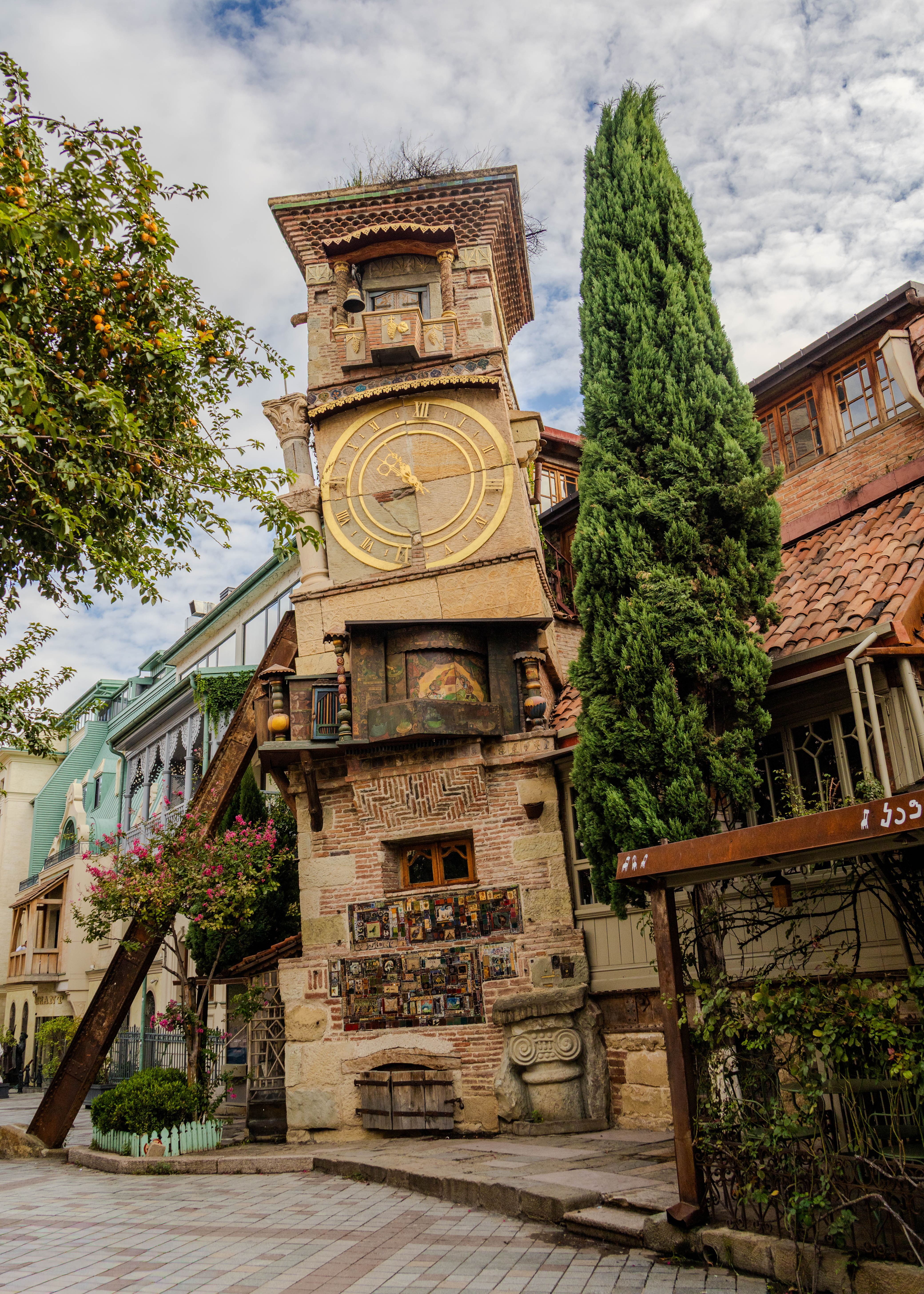 Kloktoren oude stad in Tblisi
