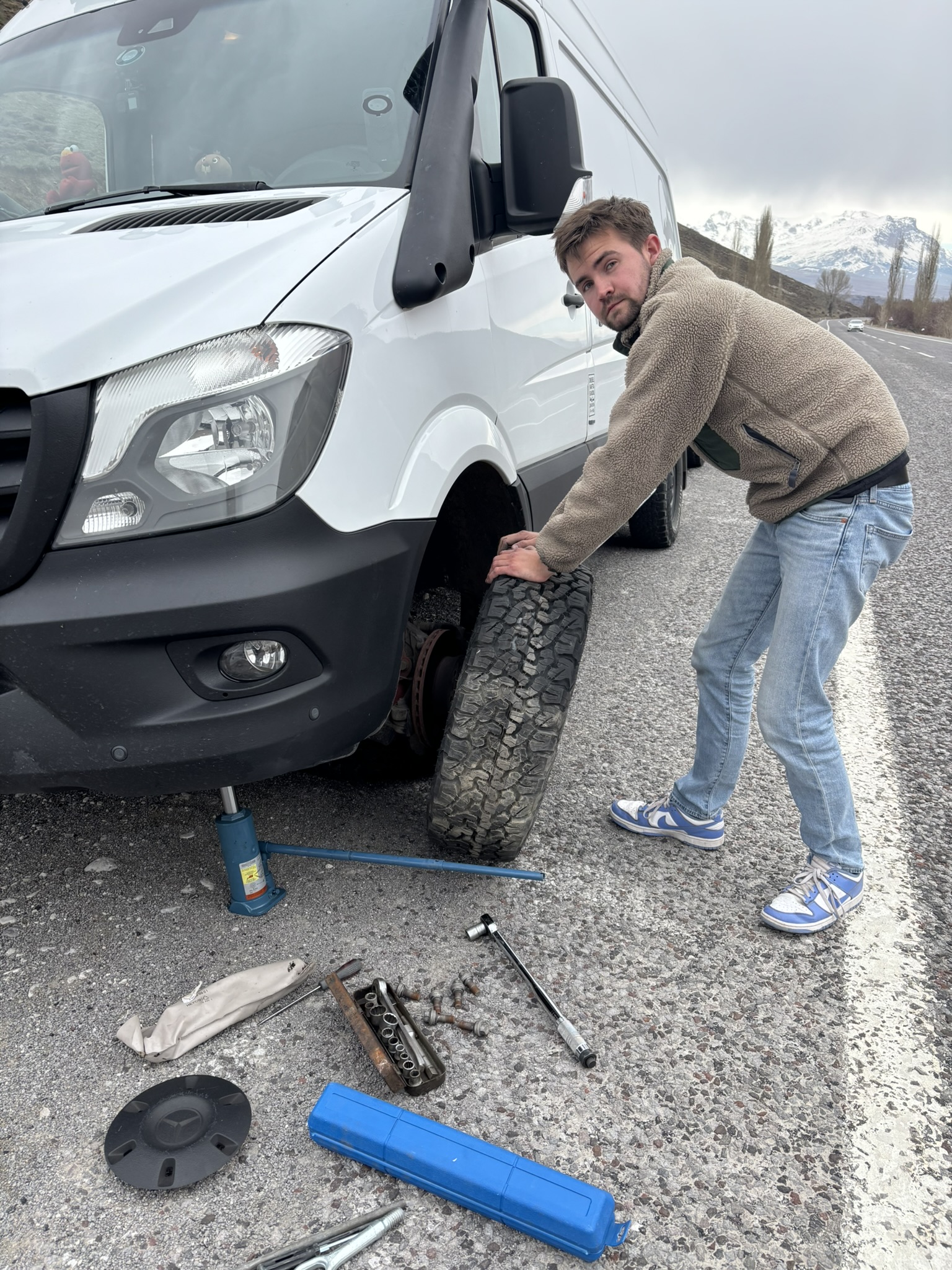 Lekke band in Turkije