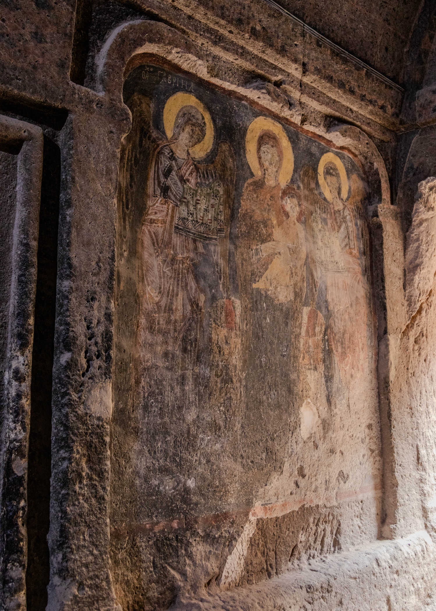 Fresco Gumusler Klooster Turkije