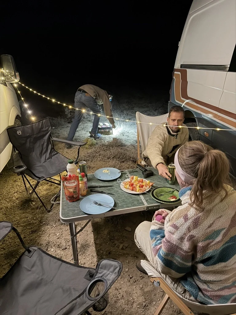 BBQ in November in Kazachstan