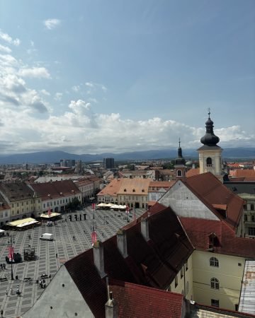 Uitzicht over Sibiu
