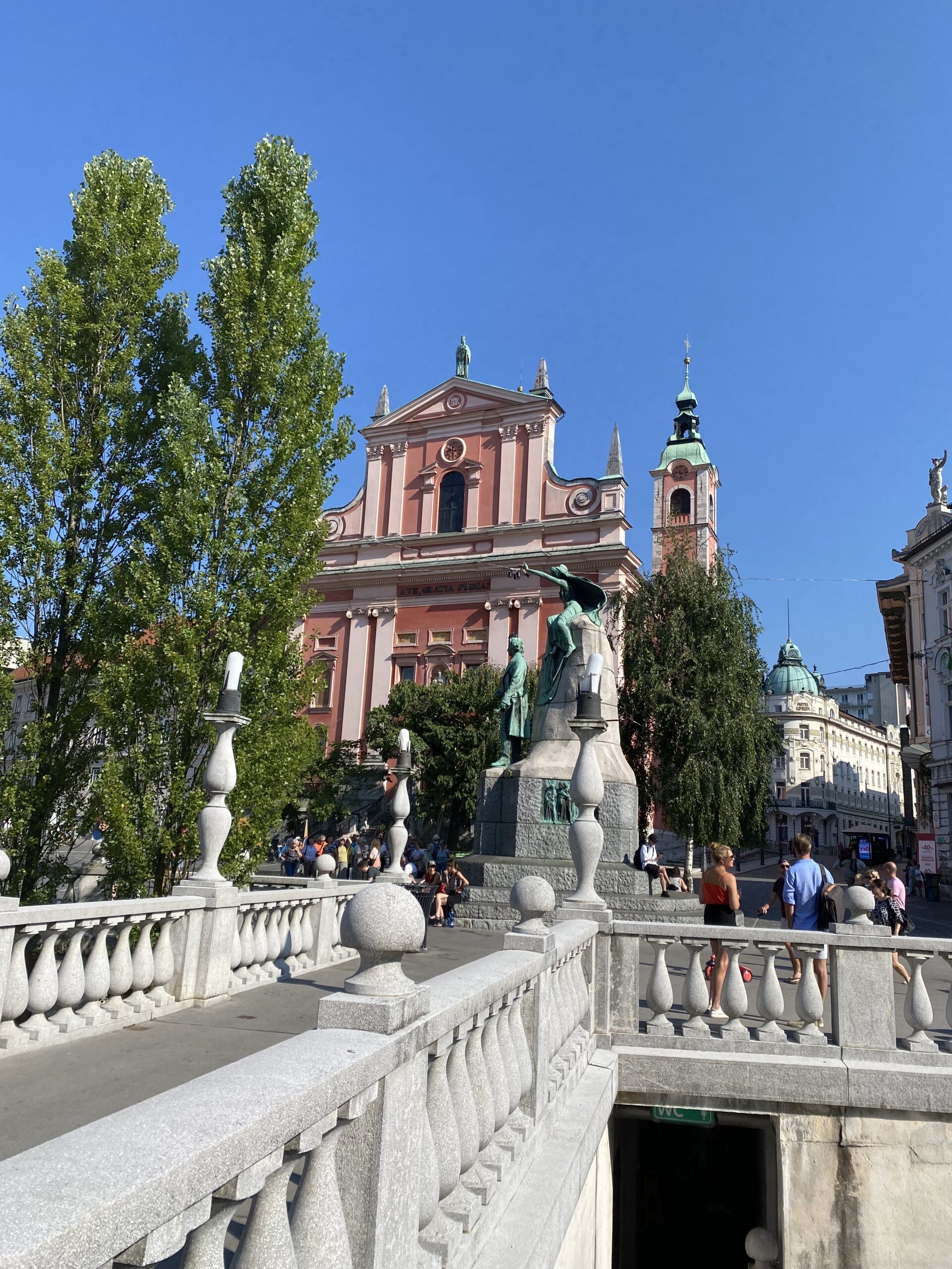 Gekleurde huizen Ljubljana